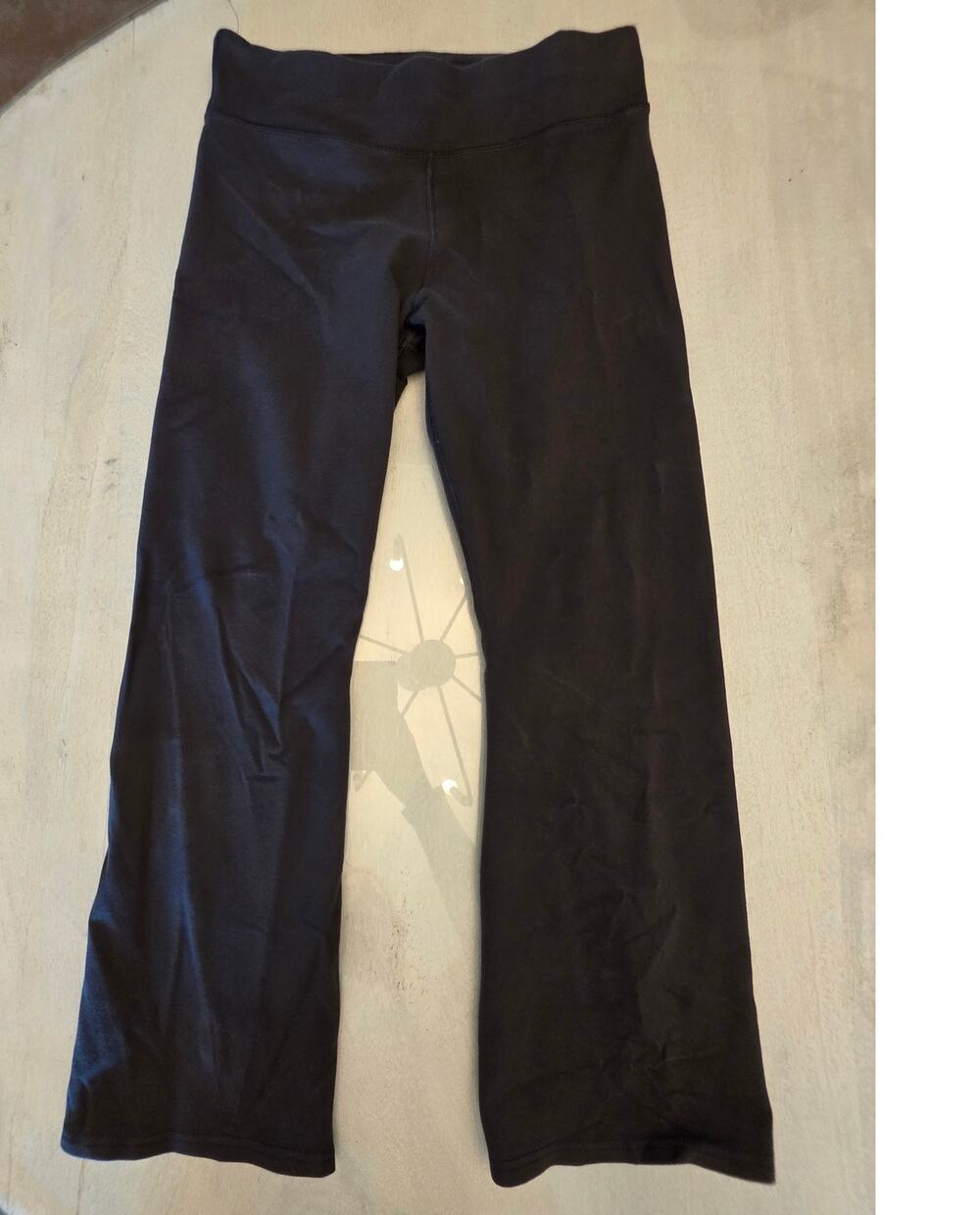 Pact Women's Organic Cotton Gray Wide Leg Leggings SZ Large